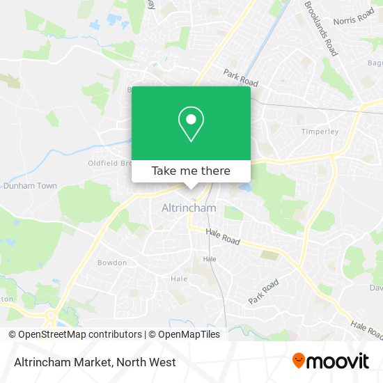 Altrincham Market map