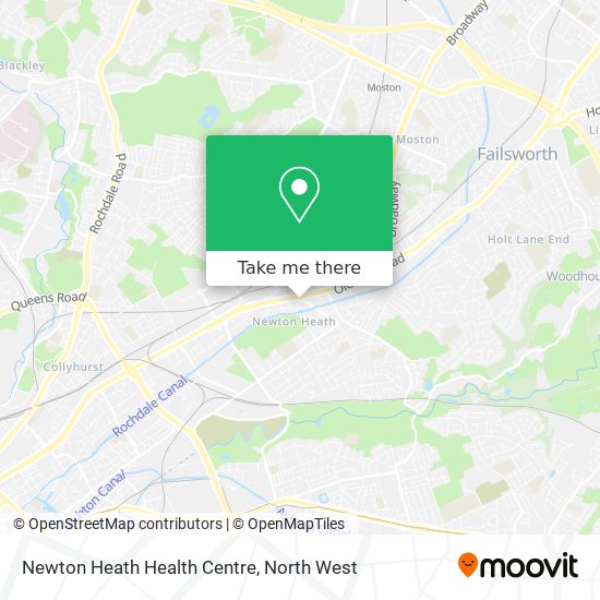 Newton Heath Health Centre map