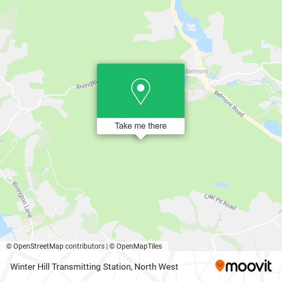 Winter Hill Transmitting Station map