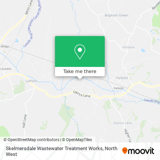 Skelmersdale Wastewater Treatment Works map