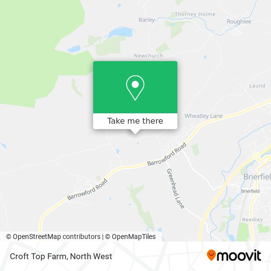 Croft Top Farm map