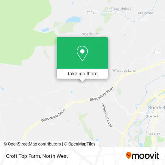 Croft Top Farm map