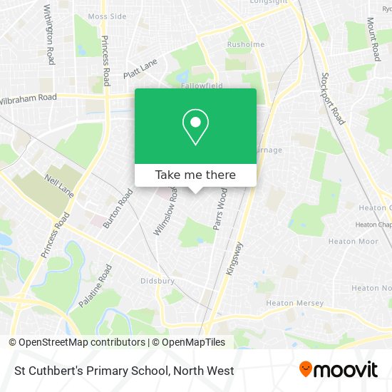 St Cuthbert's Primary School map