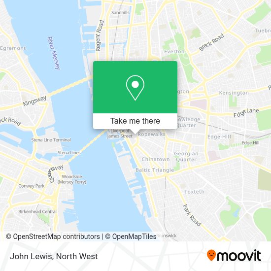 How to get to John Lewis in Liverpool by bus or train?