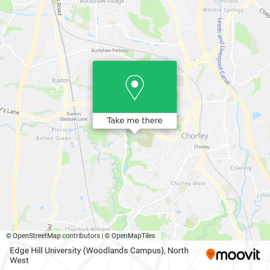 Edge Hill University (Woodlands Campus) map
