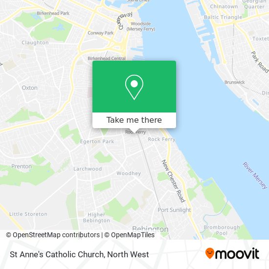 St Anne's Catholic Church map