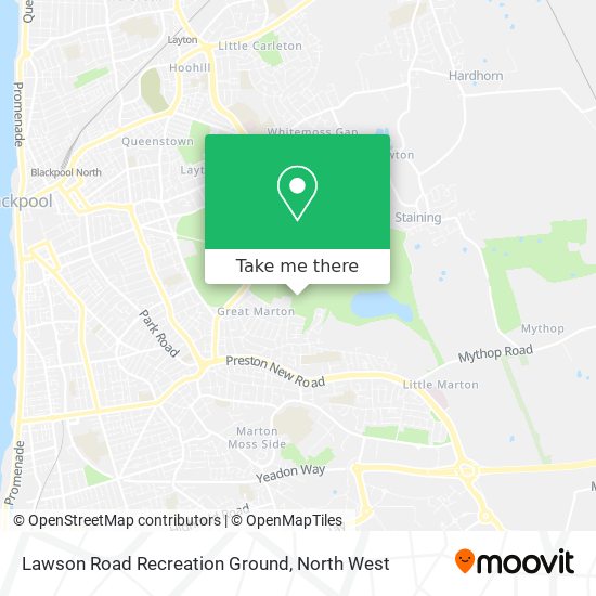 Lawson Road Recreation Ground map
