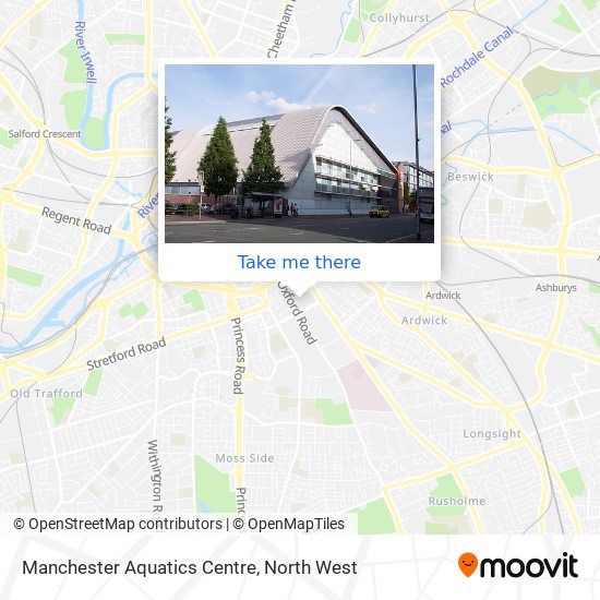 Manchester Aquatics Centre map