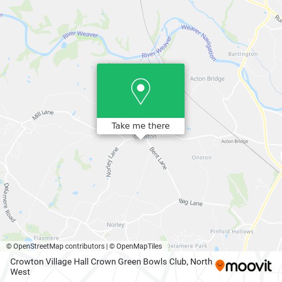 Crowton Village Hall Crown Green Bowls Club map