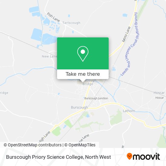 Burscough Priory Science College map