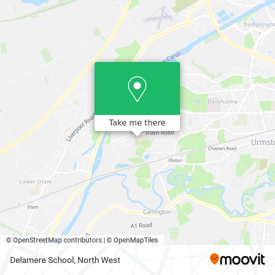 Delamere School map