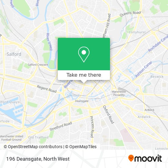 196 Deansgate map
