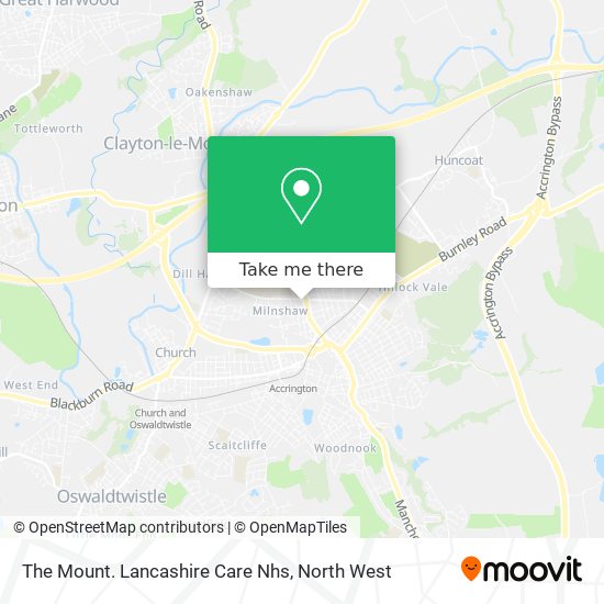 The Mount. Lancashire Care Nhs map