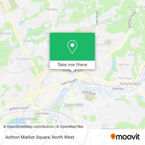 Ashton Market Square map