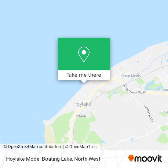 Hoylake Model Boating Lake map