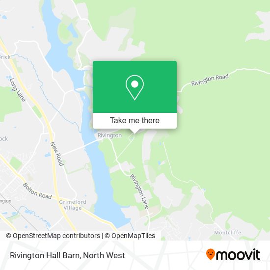 Rivington Hall Barn map