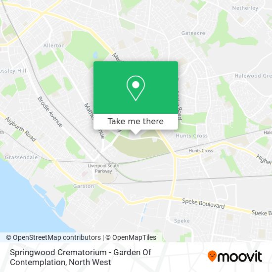 Springwood Crematorium - Garden Of Contemplation map