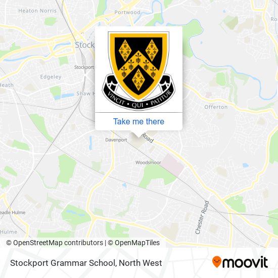 How to get to Stockport Grammar School by bus or train?