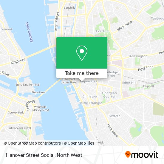Hanover Street Social map