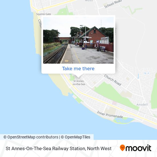 St Annes-On-The-Sea Railway Station map