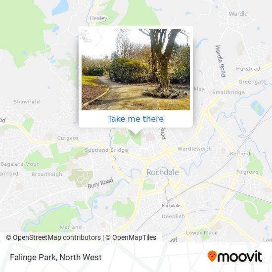 Falinge Park map