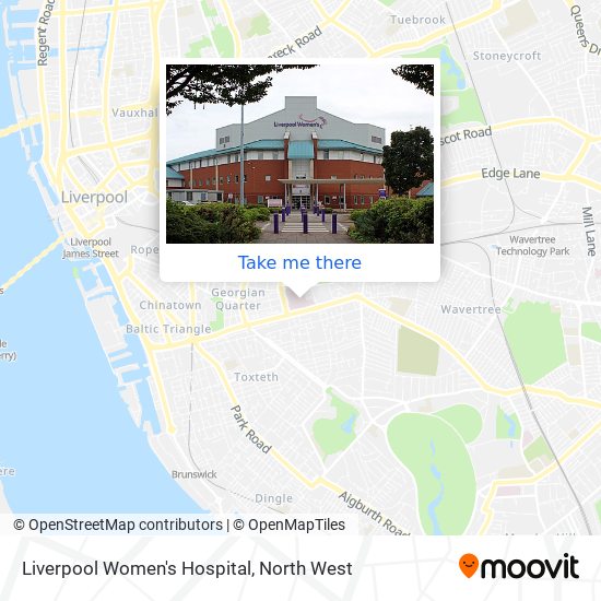 Liverpool Women's Hospital map