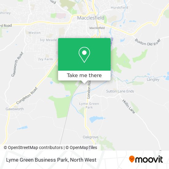 Lyme Green Business Park map