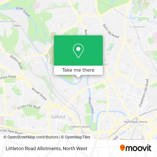 Littleton Road Allotments map