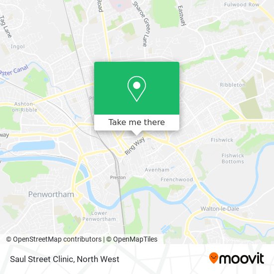 Saul Street Clinic map