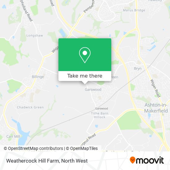 Weathercock Hill Farm map