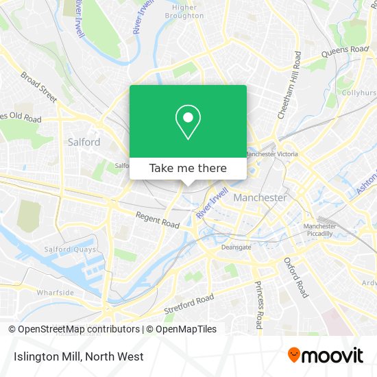 Islington Mill map
