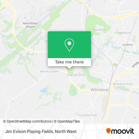 Jim Evison Playing Fields map