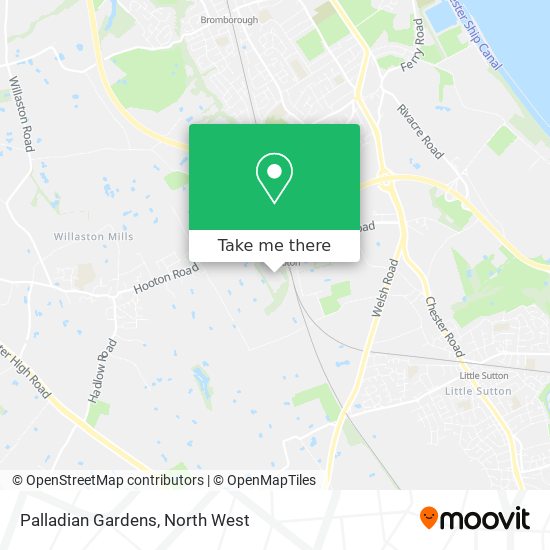 Palladian Gardens map