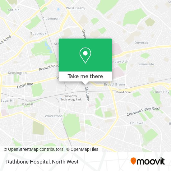 Rathbone Hospital map