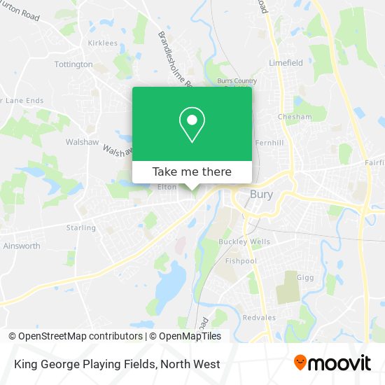 King George Playing Fields map