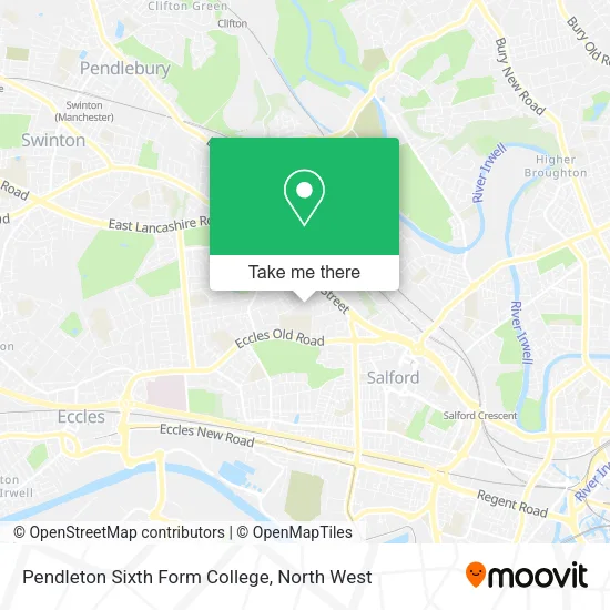 Pendleton Sixth Form College map