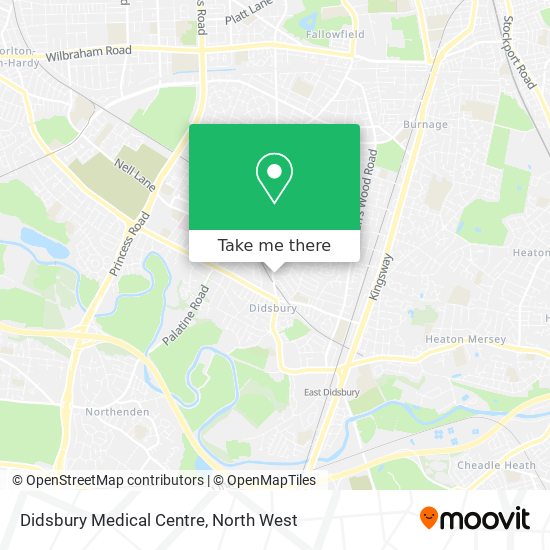 Didsbury Medical Centre map