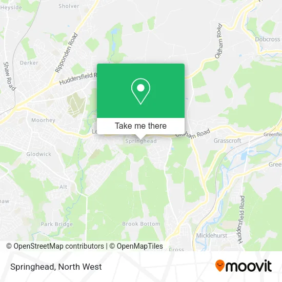 Springhead map