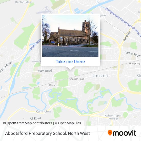 How To Get To Abbotsford Preparatory School In Urmston By Bus Or Train