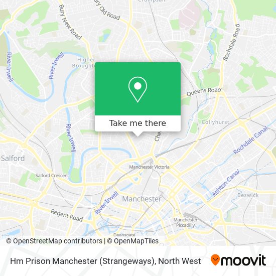 Hm Prison Manchester (Strangeways) map