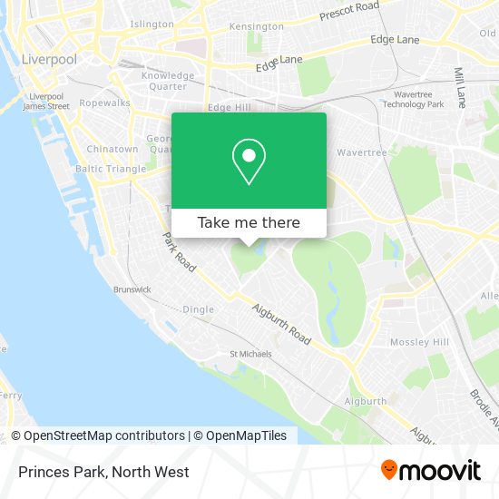 Princes Park Liverpool Map How To Get To Princes Park In Liverpool By Bus Or Train?
