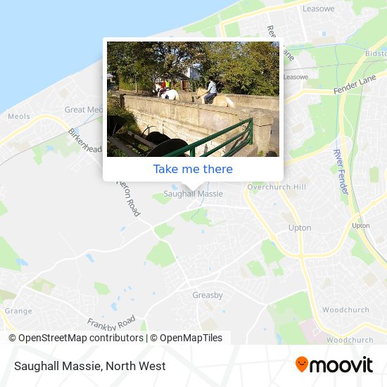 Saughall Massie map