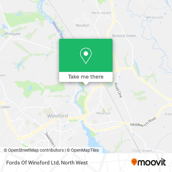 Fords Of Winsford Ltd map