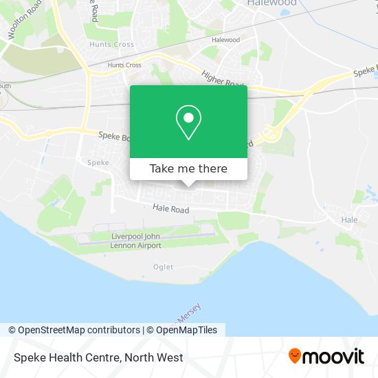 Speke Health Centre map