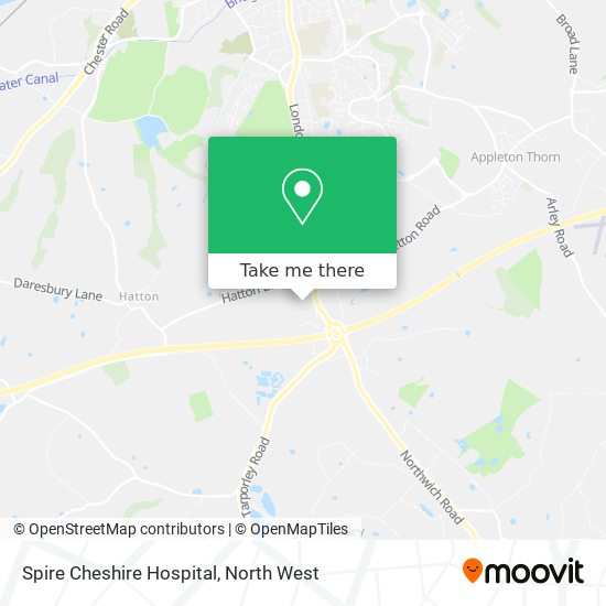 Spire Cheshire Hospital map