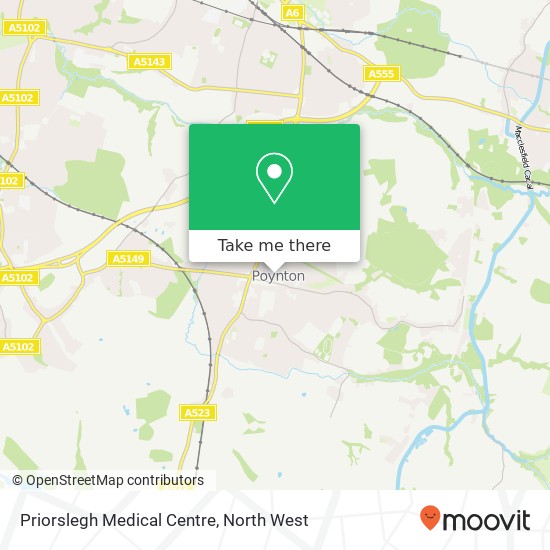 Priorslegh Medical Centre map