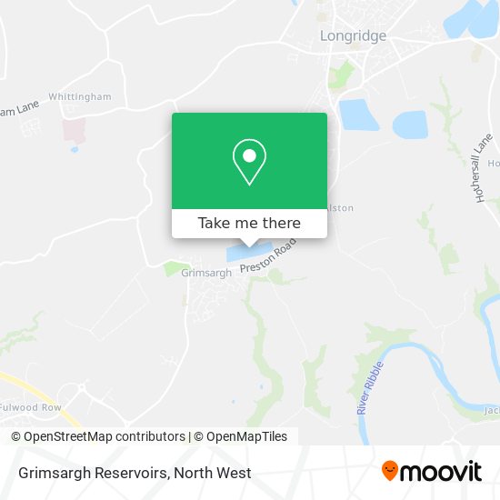 Grimsargh Reservoirs map