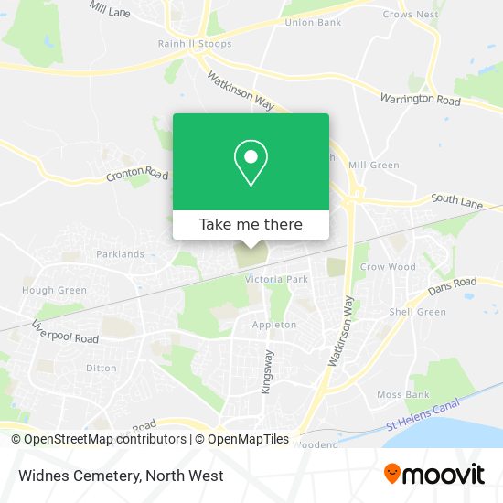 Widnes Cemetery map