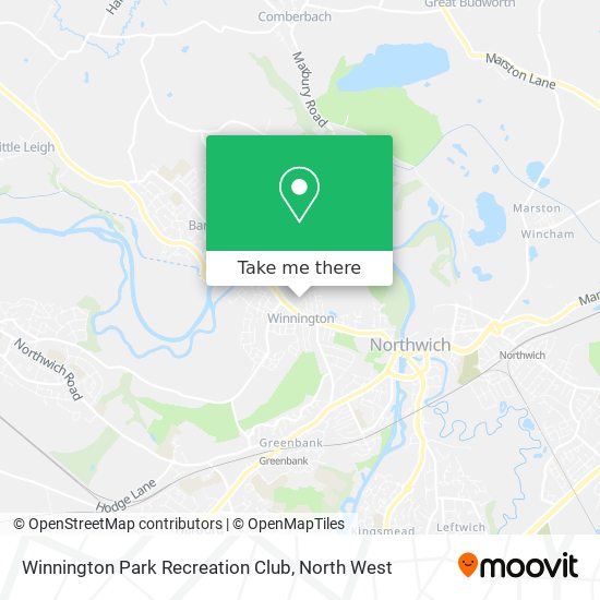 Winnington Park Recreation Club map