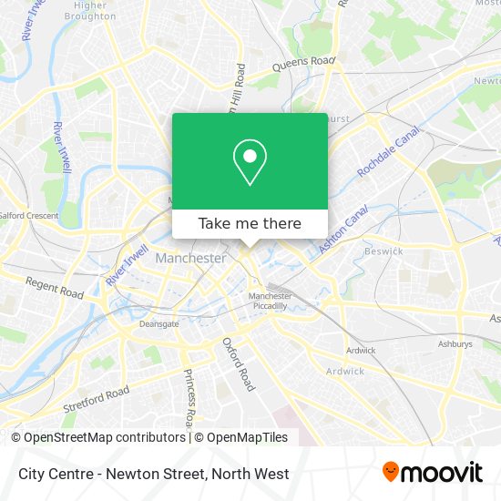 City Centre - Newton Street map